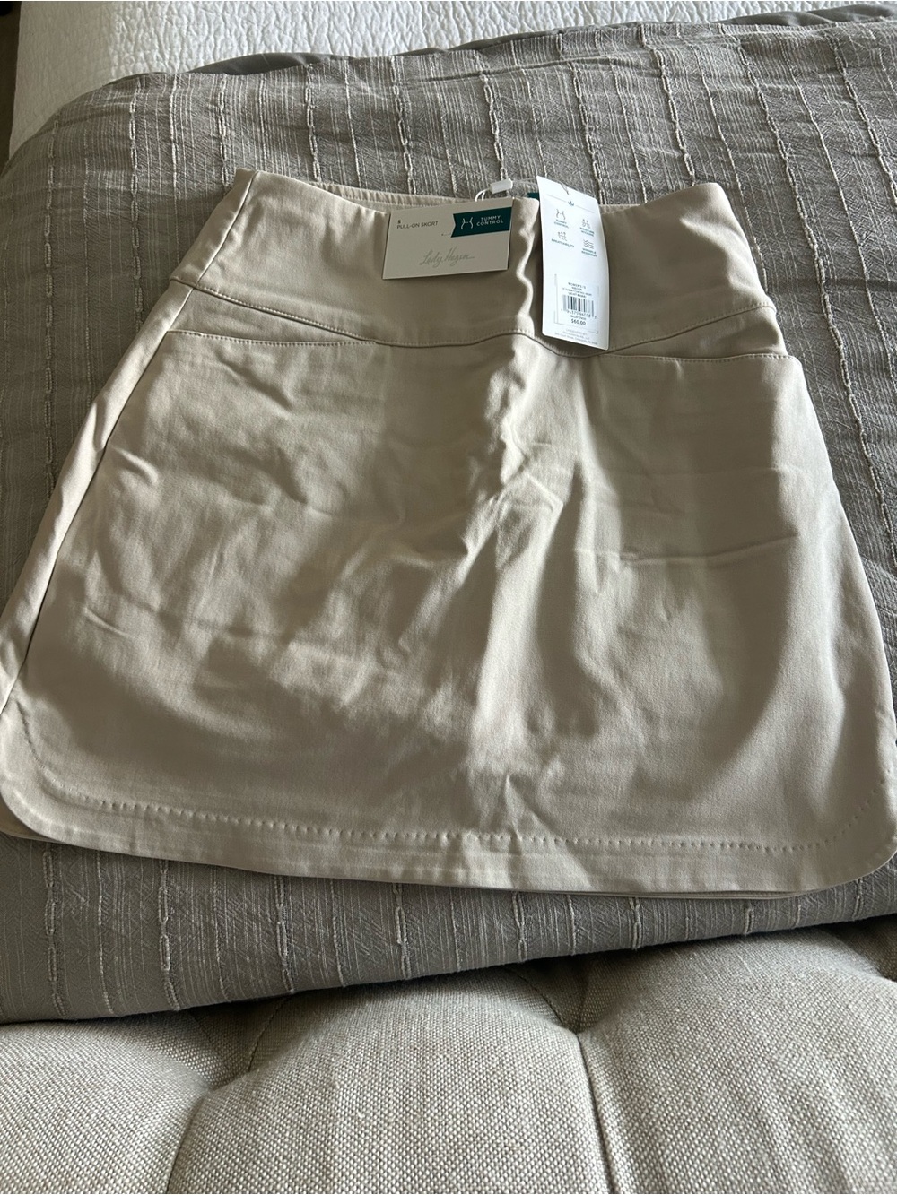 Lady Hagen Light Beige Pull-On Skort